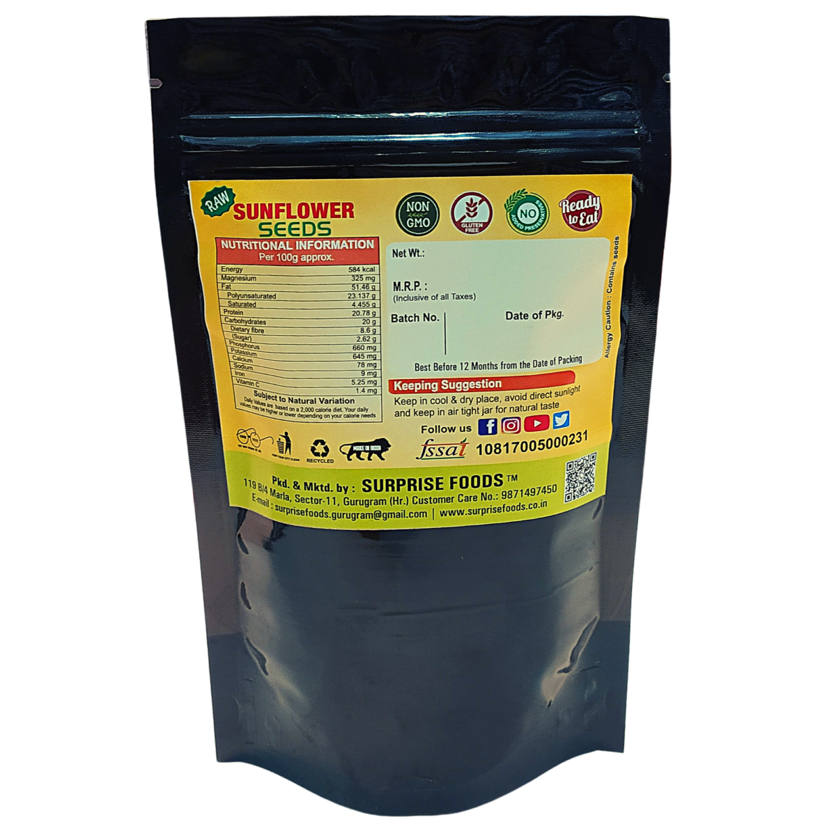 Sunflower Seeds Back 41-42 Sunflower Seeds